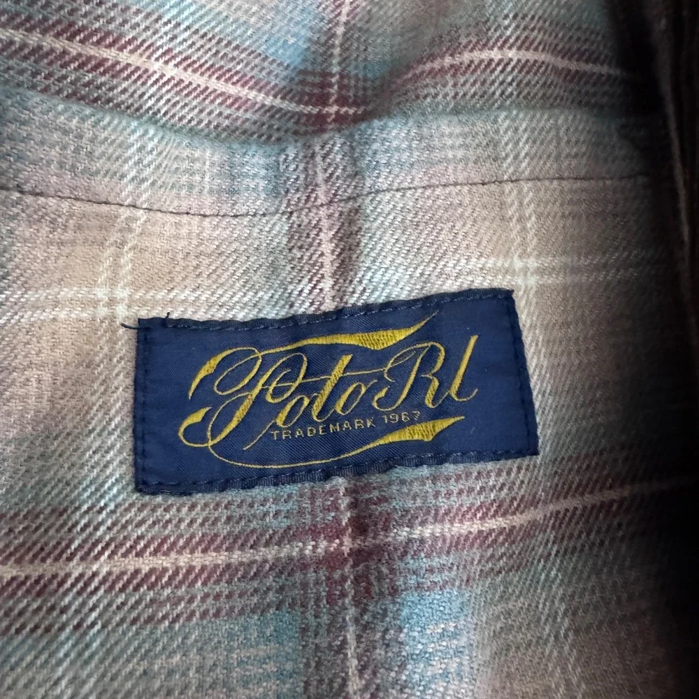 1990s Polo Ralph Lauren Vintage‎ Corduroy Leather Hunting Loden Jacket  XL